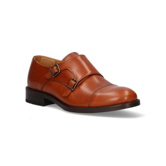 Chaussure double boucle cuir