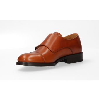 Chaussure double boucle cuir