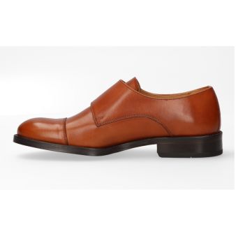 Chaussure double boucle cuir