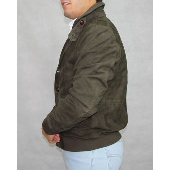 Blouson Sevilla en peau retournée kaki