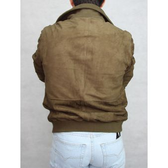 Blouson Sevilla en peau retournée mousse