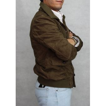 Blouson Sevilla en peau retournée mousse