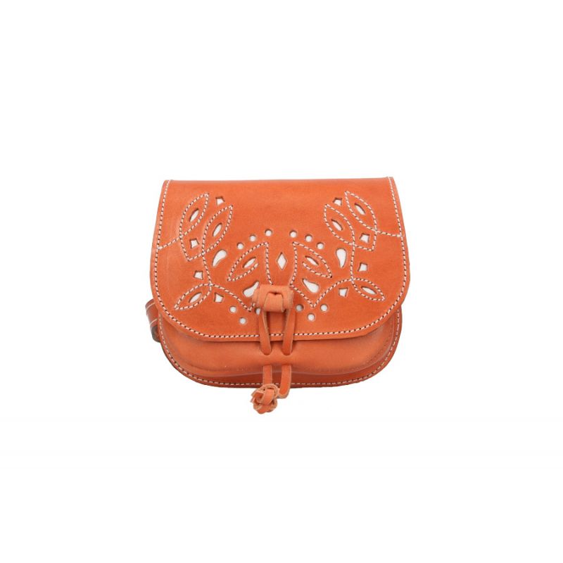 Petit sac rociero pour fille en cuir clair