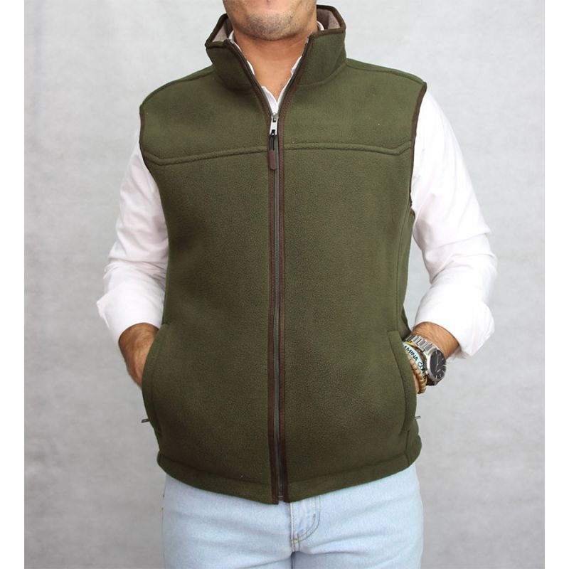 Gilet polaire vert