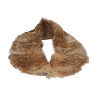 Gola de pelo na cor natural