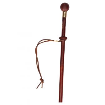Reeded ball riding crop