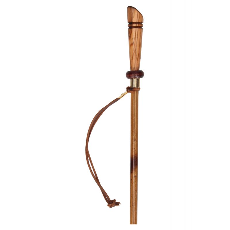 Cravache en bambou avec pommeau en bois
