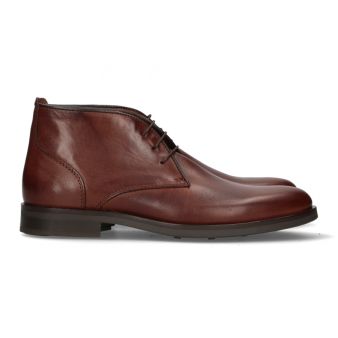 Bottine à lacets marron