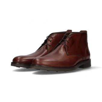 Bottine à lacets marron