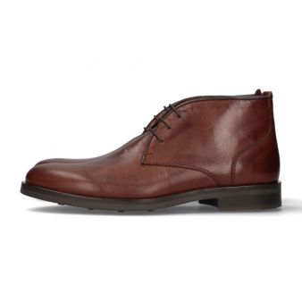 Bottine à lacets marron
