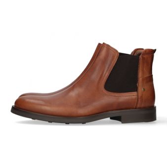 Bottine élastique en cuir