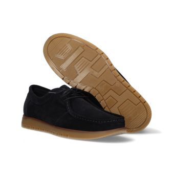 Chaussure Wallabi en suède marine