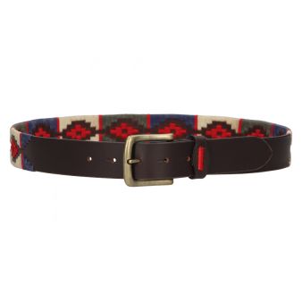 Ceinture brodée bleu, vert...