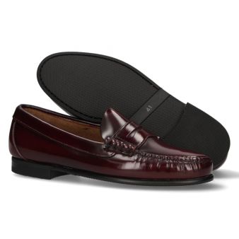 Mocassin avec antifaz bordeaux