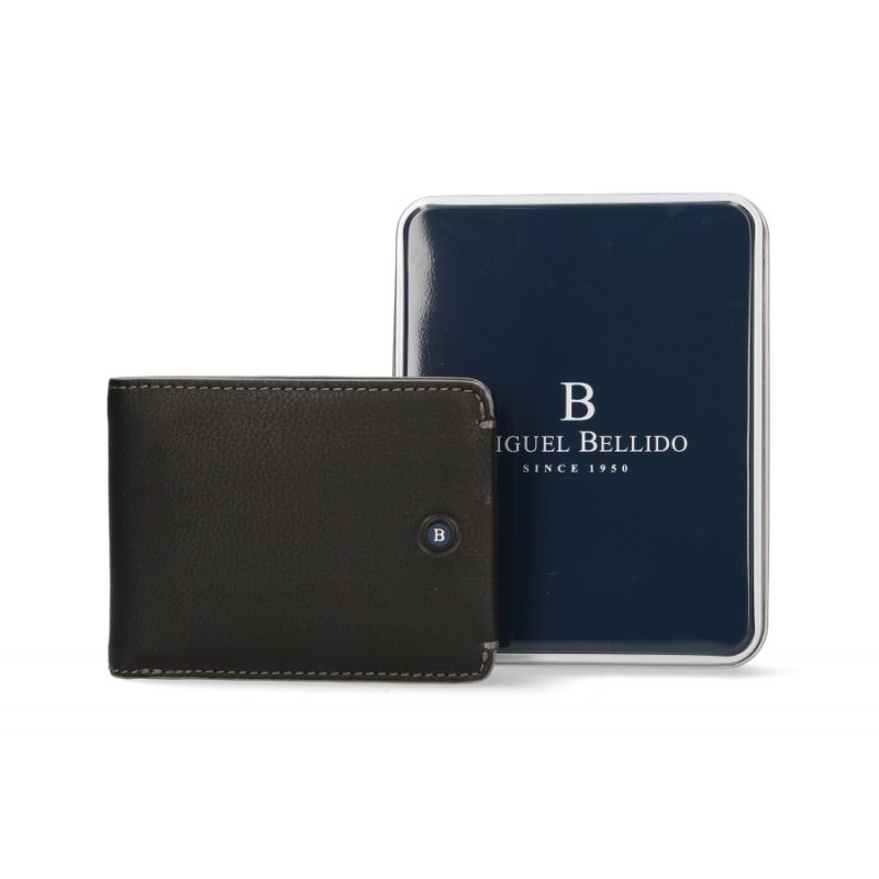 Portefeuille américain en cuir noir