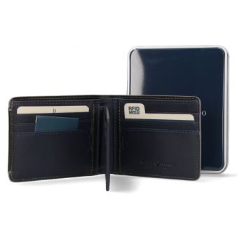Portefeuille américain en cuir noir