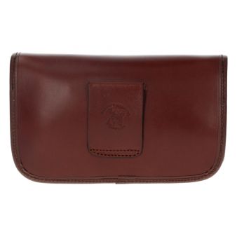 Bolsa rociera em couro bordado branco Valverde del Camino