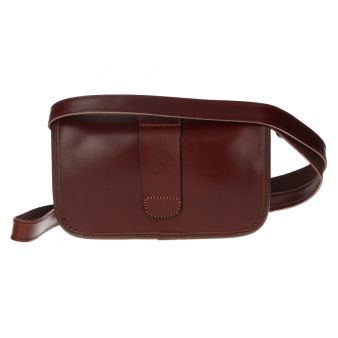 Bolsa rociera em couro baticola com alça Valverde del Camino