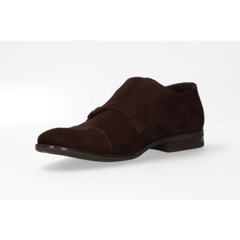 Chaussure double boucle marron