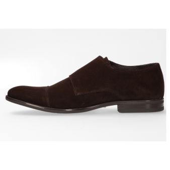 Chaussure double boucle marron