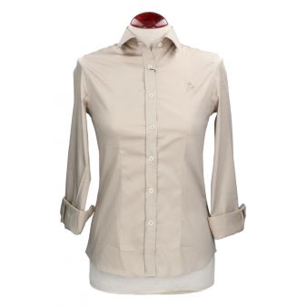 Chemise femme beige