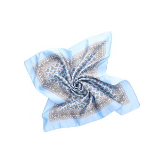 Sky blue cashmere scarf
