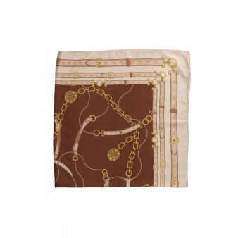 Foulard chaines marron