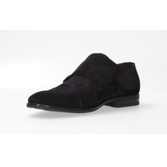 Chaussure double boucle marine