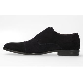 Chaussure double boucle marine