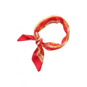 Foulard chaînes rouge