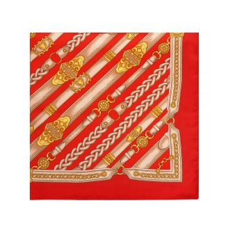 Foulard chaînes rouge
