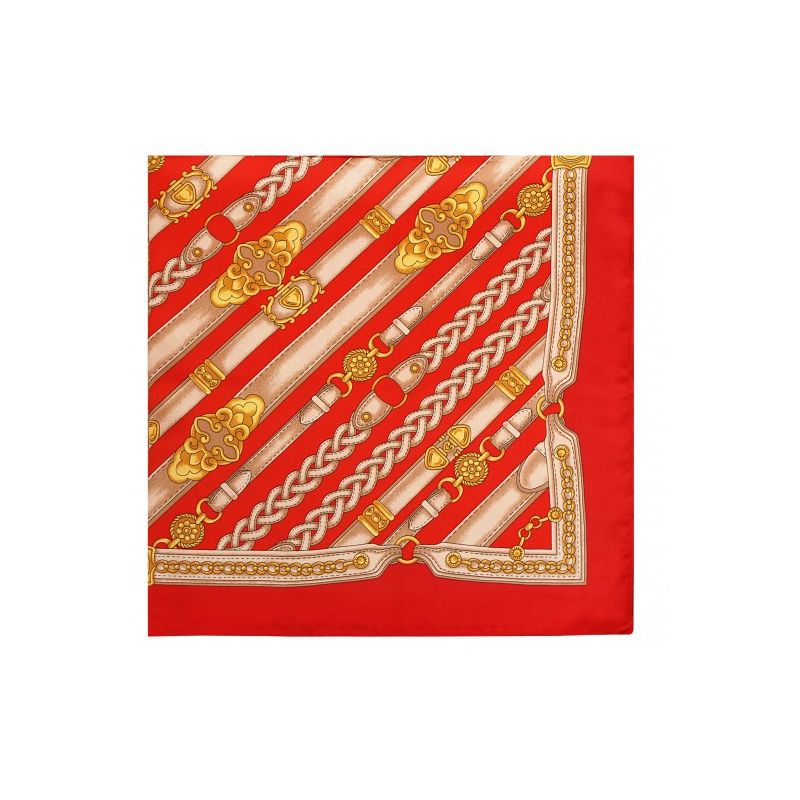 Foulard chaînes rouge