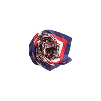 Foulard orné bleu