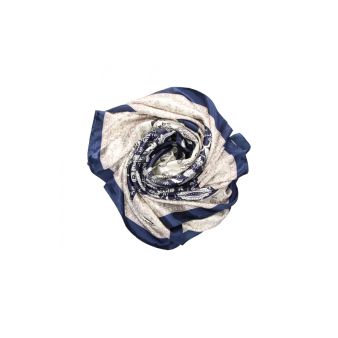 Lenço cachemir pequeno azul