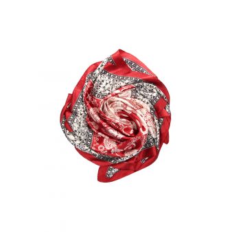Lenço cachemir pequeno vermelho