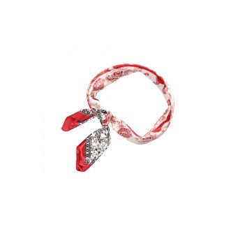 Foulard petit cachemire rouge