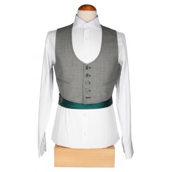 Veste et gilet gris clair