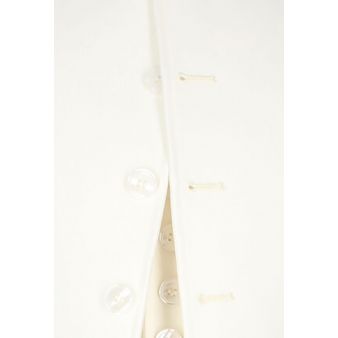 Jaqueta e colete branco sujo