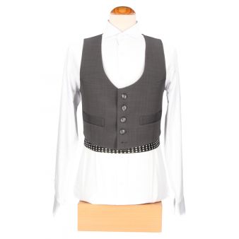 Veste et gilet gris foncé
