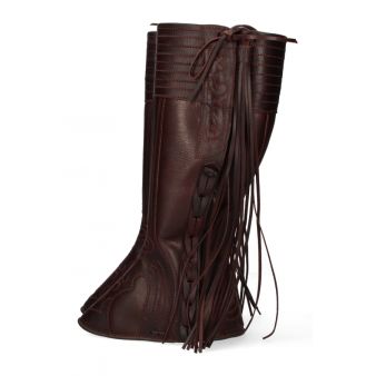 Calfskin walking gaiter with four leaf embellishment Valverde del Camino