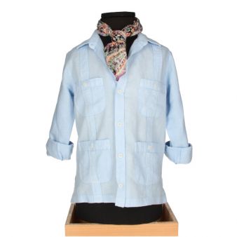 Camisa Cubana infantil em...