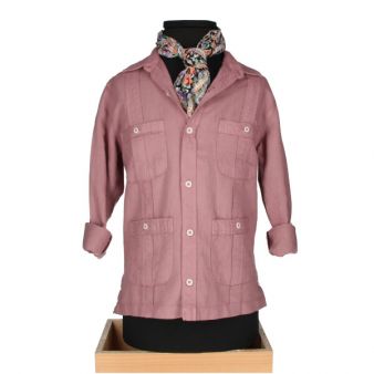Chemise cubaine enfant terre cuite