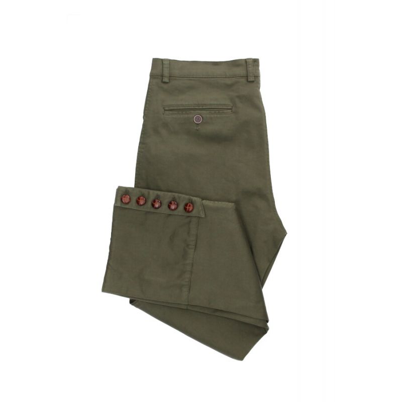 Calças de estilo campero para mulher em camel