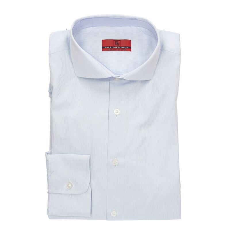 Camisa de canutilho em azul-celeste