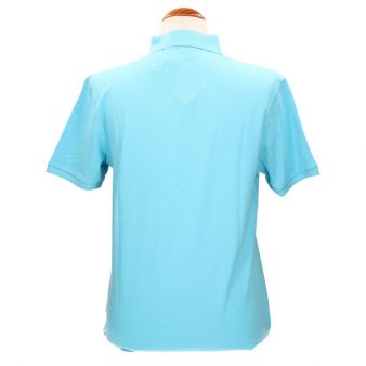 Polo de algodão em turquesa