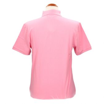Polo de algodão em rosa