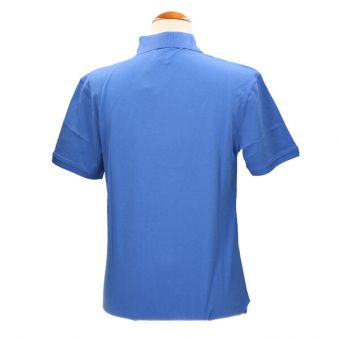 Polo de algodão em azul royal