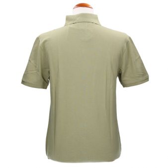 Polo de algodão em verde salva