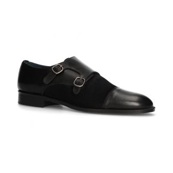 Chaussure double boucle noire