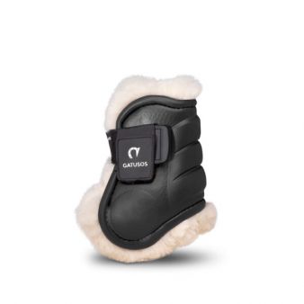 Protecteur de paturon avec doublure en mouton deluxe Gatusos noir